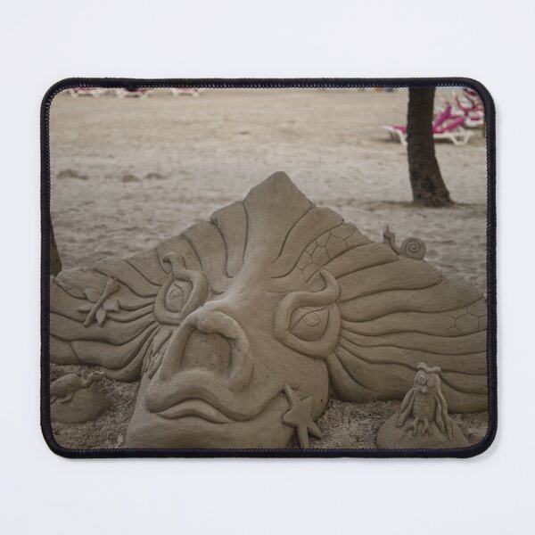 Item preview, Dragon sand sculpture on the beach designed and sold by Montrepeneuer.