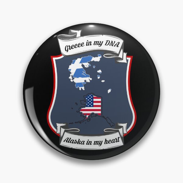 Item preview, Greece in my DNA, Alaska in my heart Heritage designed and sold by Tony ⭐⭐⭐⭐⭐.