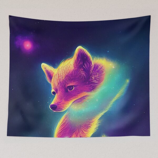 Item preview, Cute Space Wolf T-Shirt designed and sold by ComicsFactory.