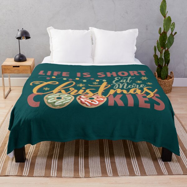 Item preview, Life is Short Eat More Christmas Cookies - Funny Foodie designed and sold by DebbisPalette.