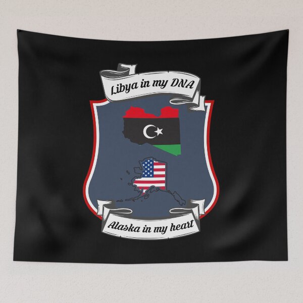 Item preview, Libya in my DNA, Alaska in my heart Heritage designed and sold by Tony ⭐⭐⭐⭐⭐.