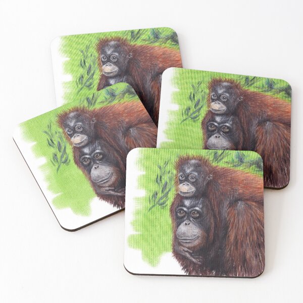 Item preview, Olivia & Ollie the Orangutans designed and sold by HolllewisArt.