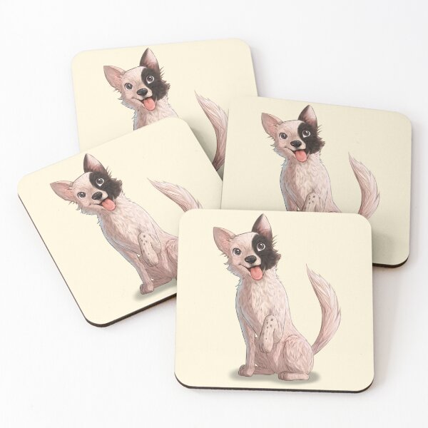 Item preview, White Border Collie Dog Portrait designed and sold by PaperRain.