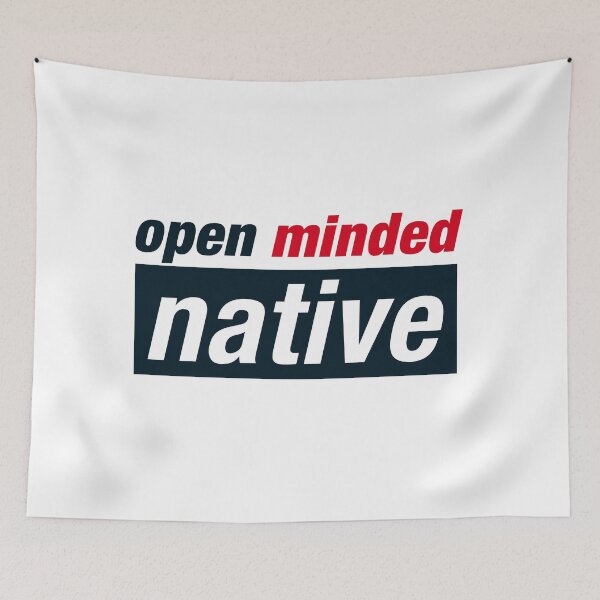 Item preview, open minded native - RedBlack designed and sold by Hell-Prints.