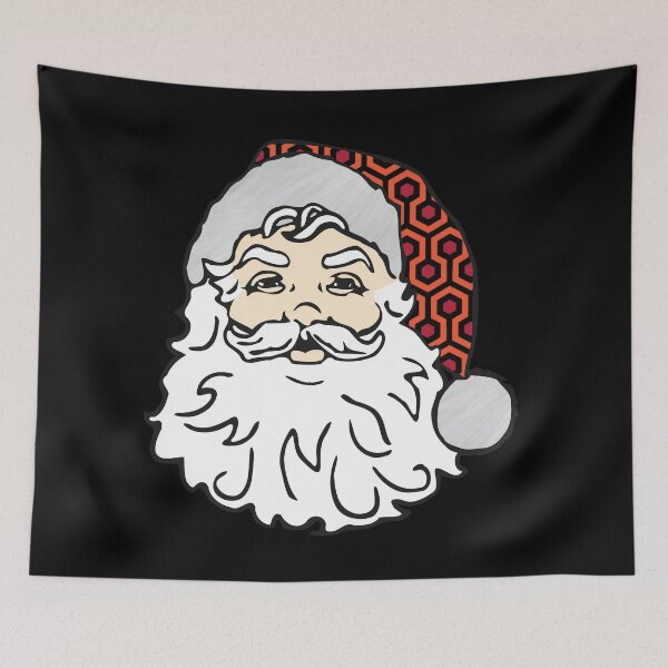 Item preview, ugly christmas santa claus spooky hotel carpet designed and sold by Gossip Rag.