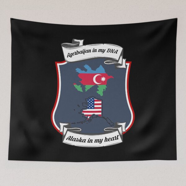 Item preview, Azerbaijan in my DNA, Alaska in my heart Heritage designed and sold by Tony ⭐⭐⭐⭐⭐.