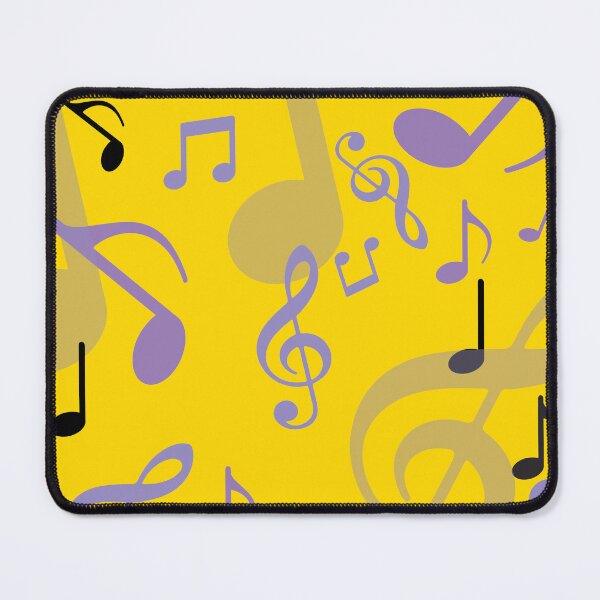 Item preview, Music Notes on Mango Yellow designed and sold by Yolanda Designs.