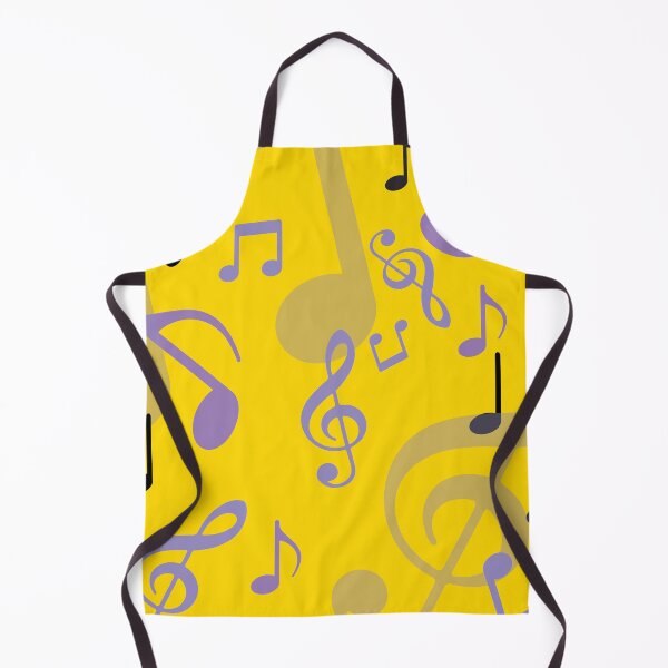 Item preview, Music Notes on Mango Yellow designed and sold by Yolanda Designs.