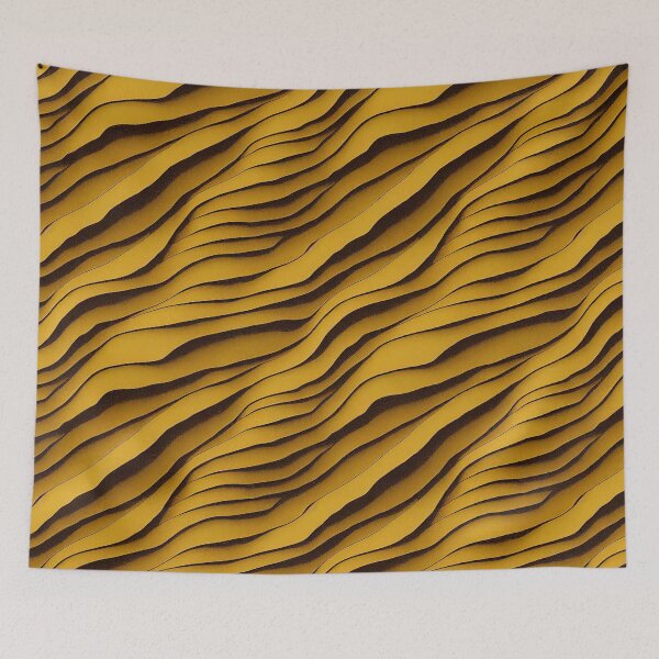 Item preview, Tiger Waves Seamless Texture designed and sold by Daemonrat.