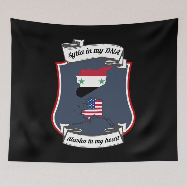 Item preview, Syria in my DNA, Alaska in my heart Heritage designed and sold by Tony ⭐⭐⭐⭐⭐.
