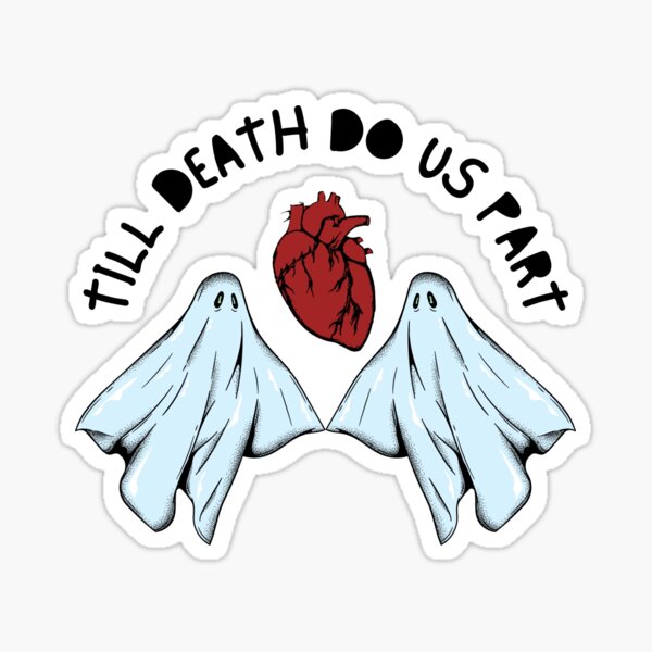 "Till Death do us Part - Cute Halloween Couple Art" Sticker for Sale by ...