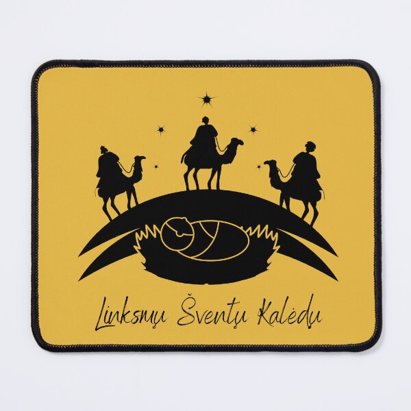 Item preview, Linksmų Šventų Kalėdų! Merry Christmas in Lithuanian, Happy Christmas in Lithuanian, Kalėdinis atvirukas, Lithuanian Christmas  designed and sold by Pommallina.