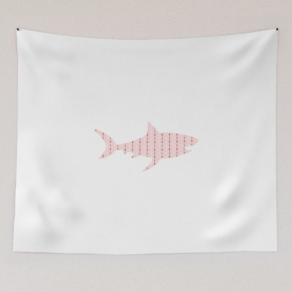 Item preview, shark and lite pink  designed and sold by Elfinsarts17.