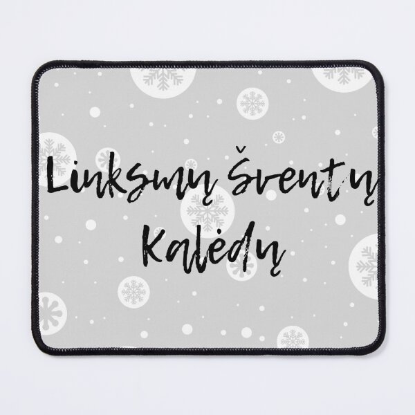 Item preview, Linksmų Šventų Kalėdų! Merry Christmas in Lithuanian, Happy Christmas in Lithuanian, Kalėdinis atvirukas, Lithuanian Christmas designed and sold by Pommallina.