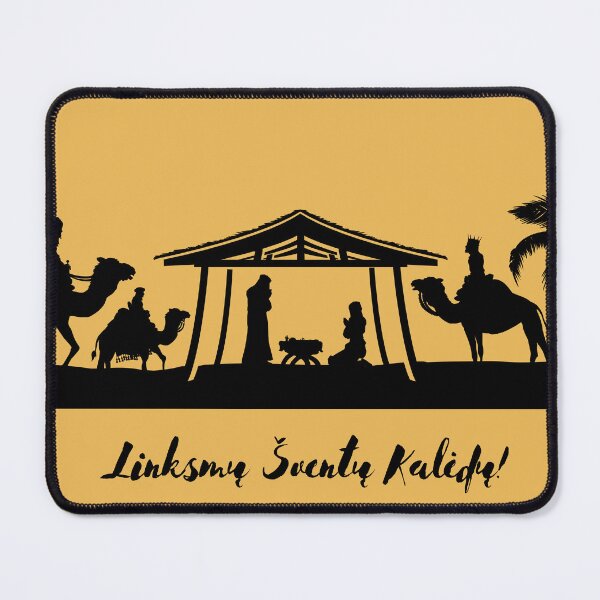 Item preview, Linksmų Šventų Kalėdų! Merry Christmas in Lithuanian, Happy Christmas in Lithuanian, Kalėdinis atvirukas, Lithuanian Christmas designed and sold by Pommallina.