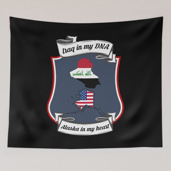 Item preview, Iraq in my DNA, Alaska in my heart Heritage designed and sold by Tony ⭐⭐⭐⭐⭐.