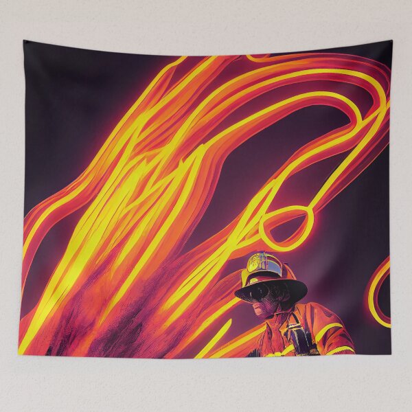 Item preview, Firefighter Hallowee T-Shirt designed and sold by ComicsFactory.