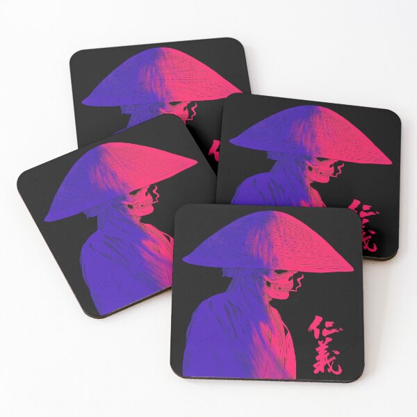 Item preview, Vaporwave Japanese Urban Samurai Skull designed and sold by OWLvision33.