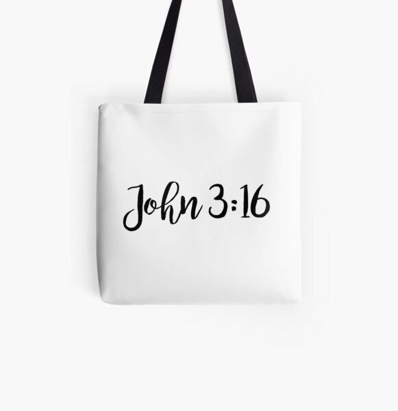 Bible Verse Typography Tote Bags | Redbubble