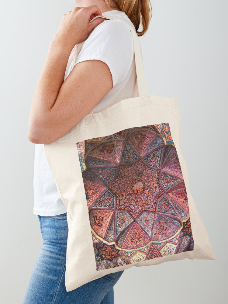 Persian Ornament Bag Floral Print Tote Bag Boho Tote Bag 