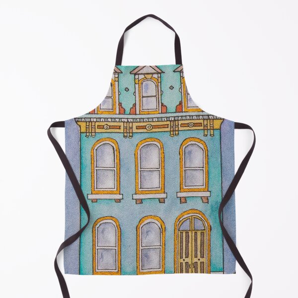 Item preview, Hand painted watercolor house in a colorful landscape designed and sold by Chantellearts.