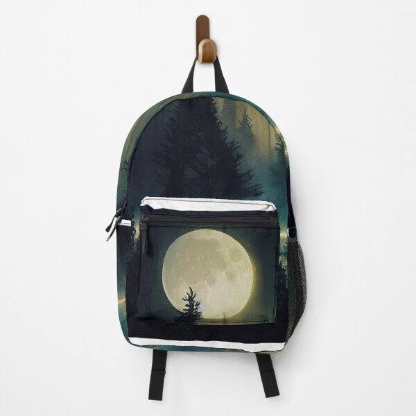 Item preview, Golden moon night forest painting designed and sold by pnywest.
