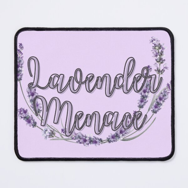 Item preview, Lavender Menace Lesbian Flower Line Art designed and sold by Pink Ribbon.