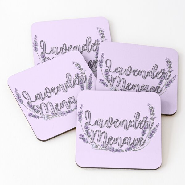 Item preview, Lavender Menace Lesbian Flower Line Art designed and sold by Pink Ribbon.