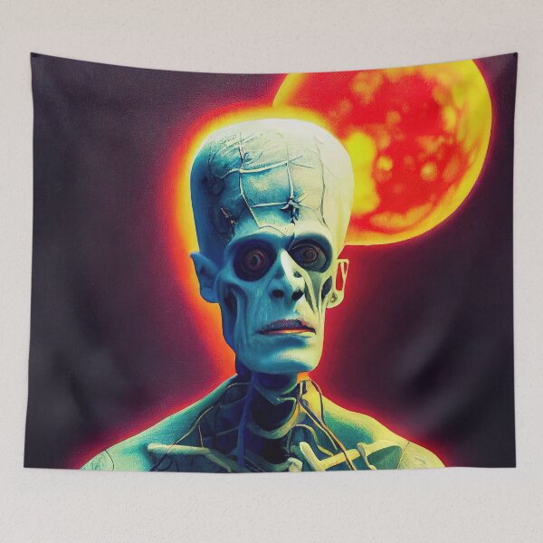 Item preview, Frankenstein Hallowe T-Shirt designed and sold by ComicsFactory.