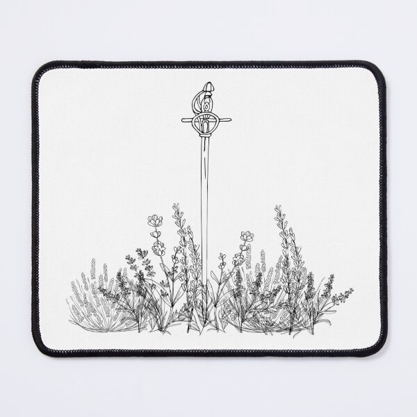 Item preview, Sword in Lavender Lesbian Line Art designed and sold by Pink Ribbon.