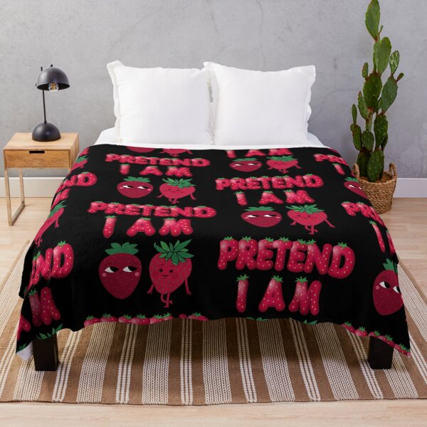 Item preview, Pretend I am Strawberry on Black designed and sold by LoloTrends.