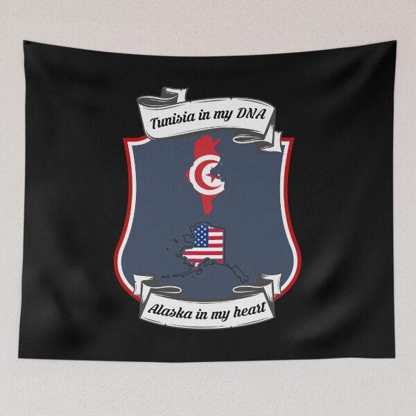 Item preview, Tunisia in my DNA, Alaska in my heart Heritage designed and sold by Tony ⭐⭐⭐⭐⭐.