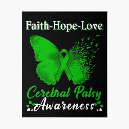 Item preview, Faith Hope Love Butterfly Cerebral Palsy Awareness designed and sold by Gillosina.