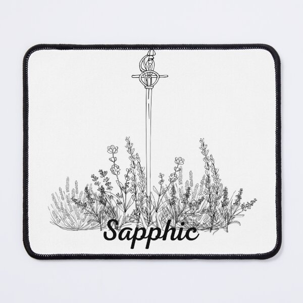 Item preview, Sword in Lavender Sapphic Line Art designed and sold by Pink Ribbon.