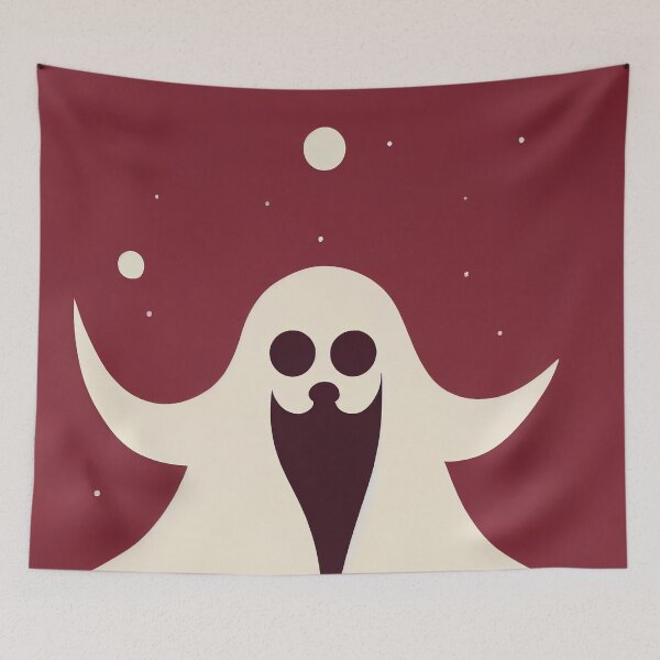 Artikelvorschau, Ghost Halloween T-Shirt entworfen und verkauft von ComicsFactory.