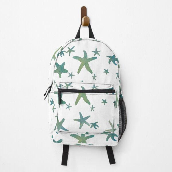 Item preview, Starfish watercolor silhouette blue and greens designed and sold by Krista Robertson.