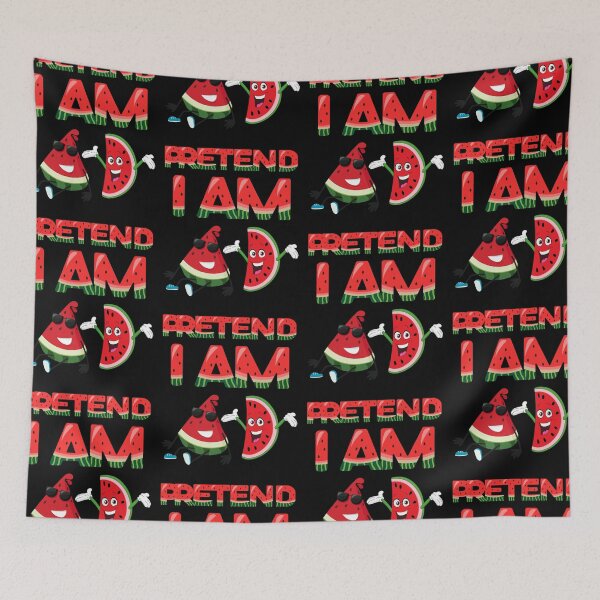 Item preview, Pretend I am Watermelon on Black  designed and sold by LoloTrends.