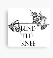 Bend the Knee Team Game Shirt Canvas Print