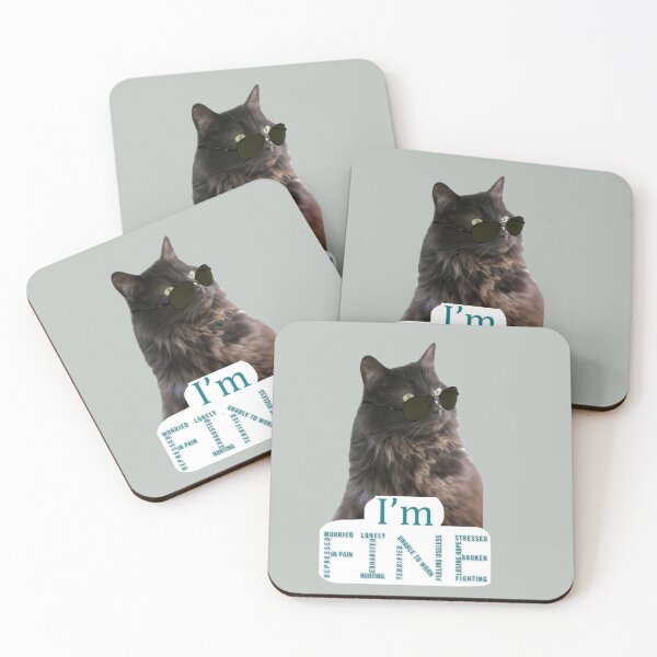 Item preview, I’m fine  designed and sold by CatwithSpecs.