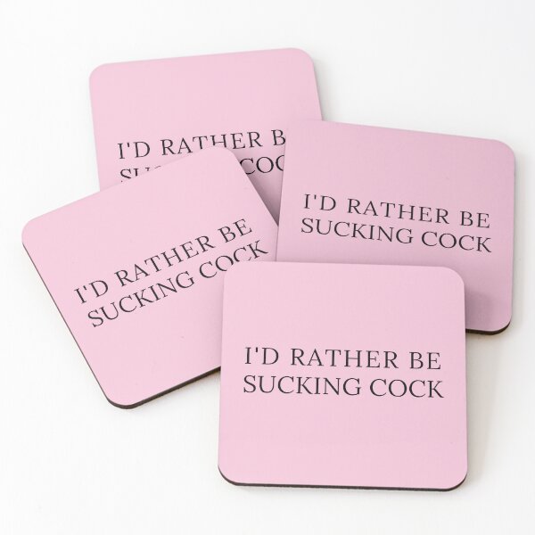 Item preview, I'd Rather Be Sucking Cock Pink designed and sold by KinkShoppe.
