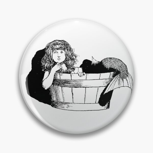 Item preview, Mermaid in Wooden Tub designed and sold by TikiLuke.