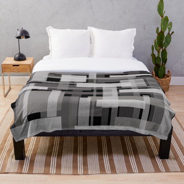 Item preview, Graphic squares pattern - black, gray, white designed and sold by Graphic-Color.