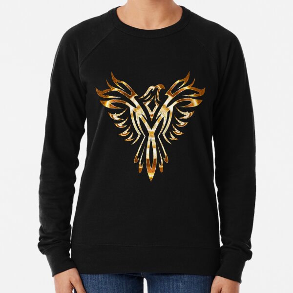 Gold Rising Phoenix  Lightweight Sweatshirt