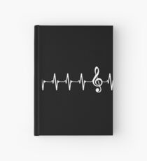 Piano Heartbeat Hardcover Journal