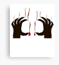 Bloody Animal Evil Scare Canvas Print