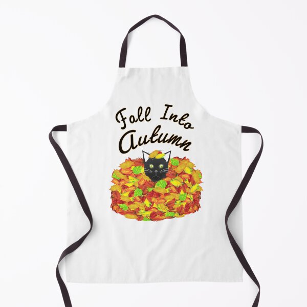 Item preview, Fall Into Autumn. Kitty Cat in Pile of Colorful Leaves. (White Background) designed and sold by ArtByLM.