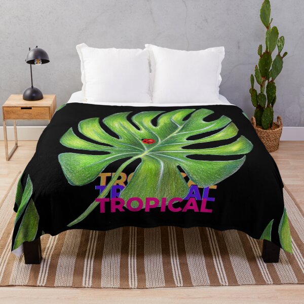Item preview, Lady Bug on Delicious Monstera on Black designed and sold by RnssncCo.