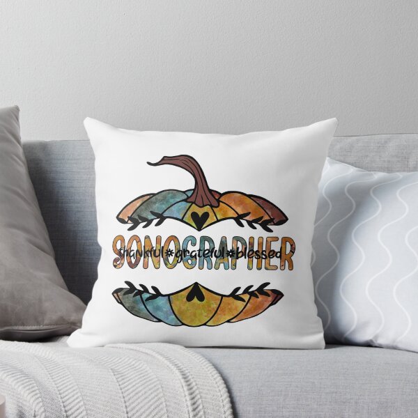 Item preview, Sonographer Thankful Grateful Blessed Fall Pumpkin T-Shirt designed and sold by Pogogogo.