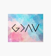God Is Greater Than the Highs and Lows Art Board