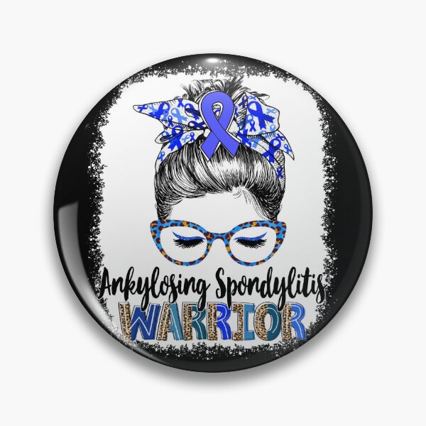 Item preview, Messy Bun Leopard Ankylosing Spondylitis Warrior designed and sold by rechardtee.